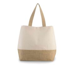 SAC SHOPPING EN TOILES DE COTON ET JUTE KI0235 30Y.KI.450